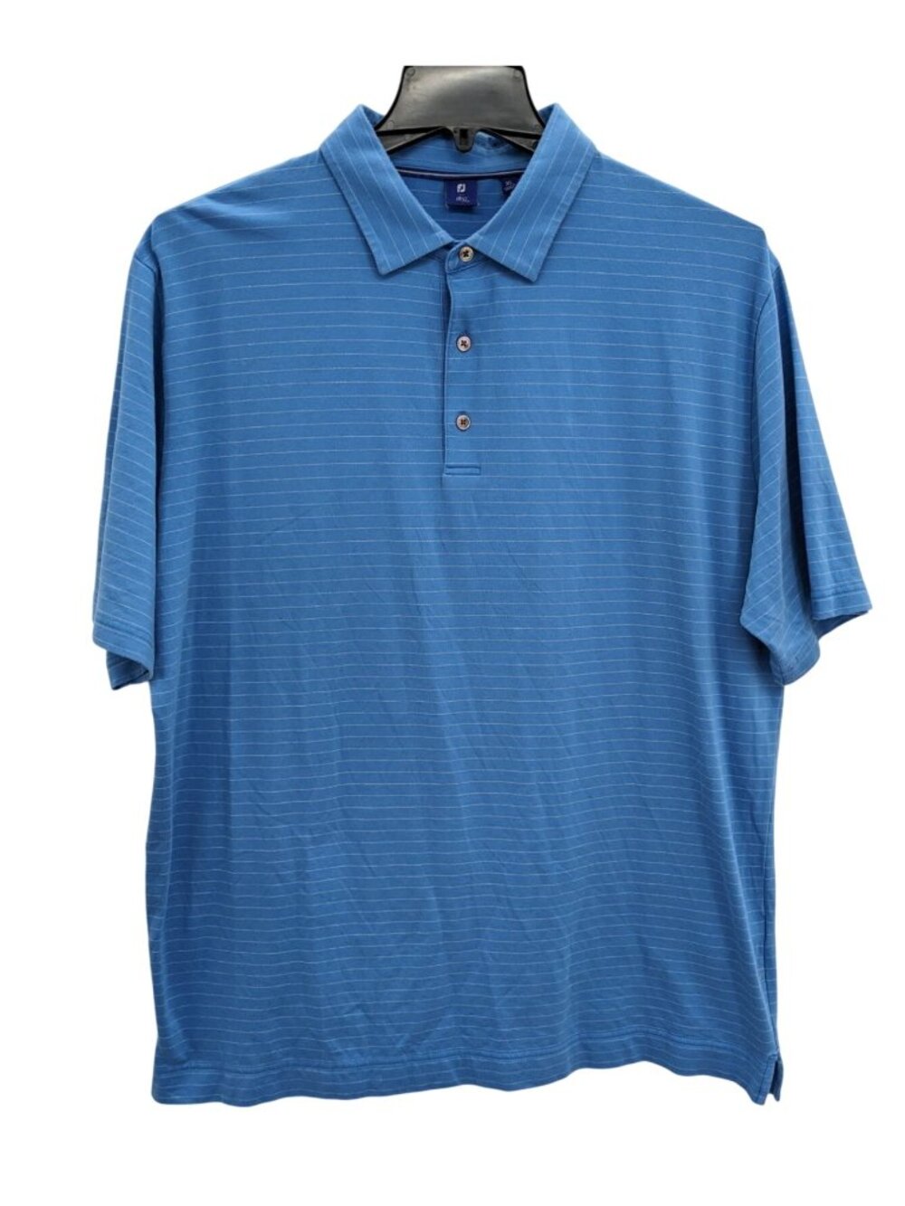 FooyJoy 1857‎ Striped Performance Golf Polo Shirt Athleisure Country Club XLarge